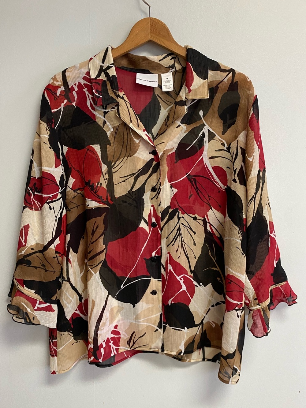 ALFRED DUNNER TOP - SIZE 18